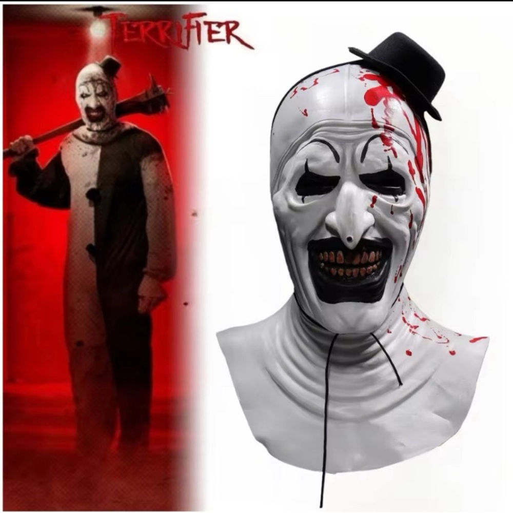 Terrifier mask Halloween clown costume